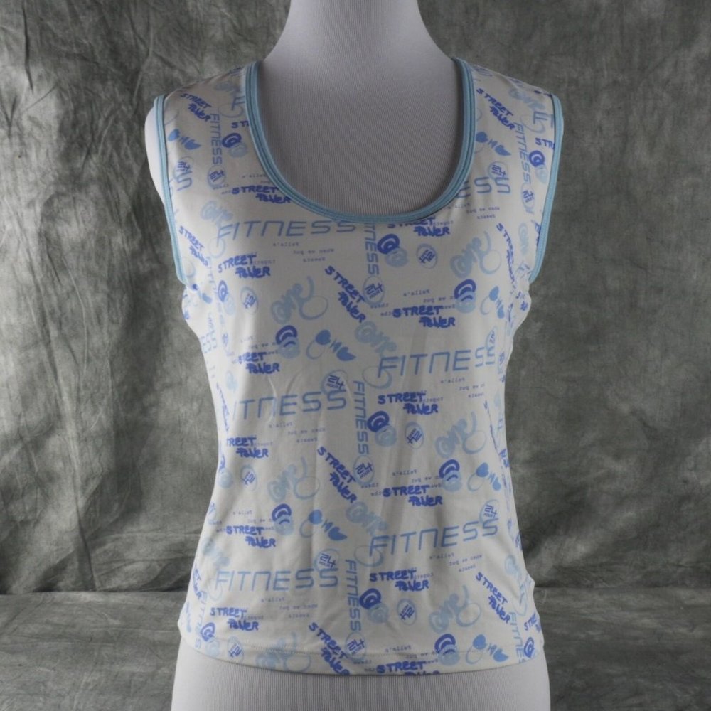 EUC 24 HOUR FITNESS Exercise Tank with built-in sports bra WOMEN Size LARGE ANB